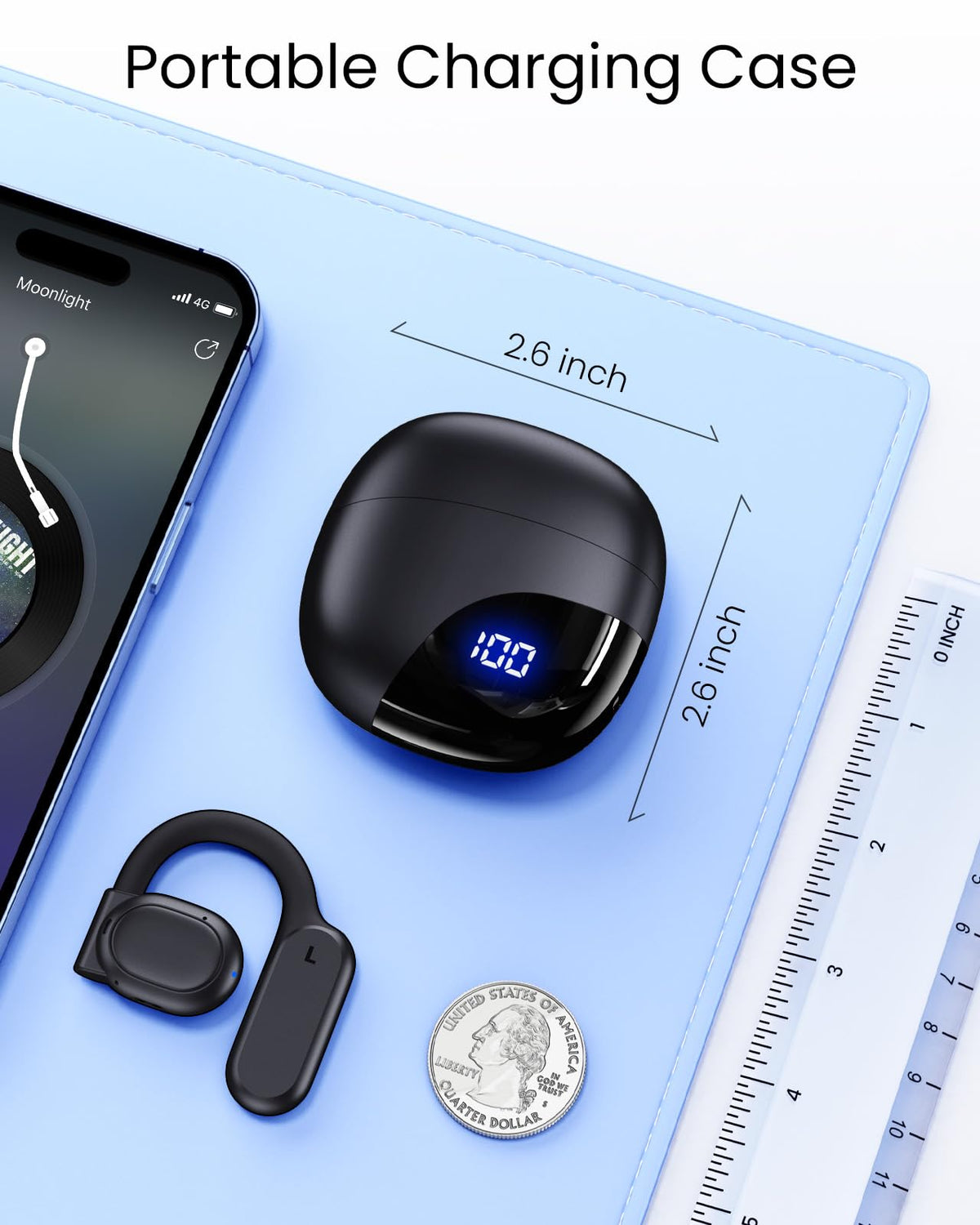 AI Translation Earbuds Real Time 164 Languages 80H Playtime Translator Ear Buds Audifonos Traductores Inglés Español Wireless Earphones Bluetooth AI Headphone for Travel Meeting Learning K08