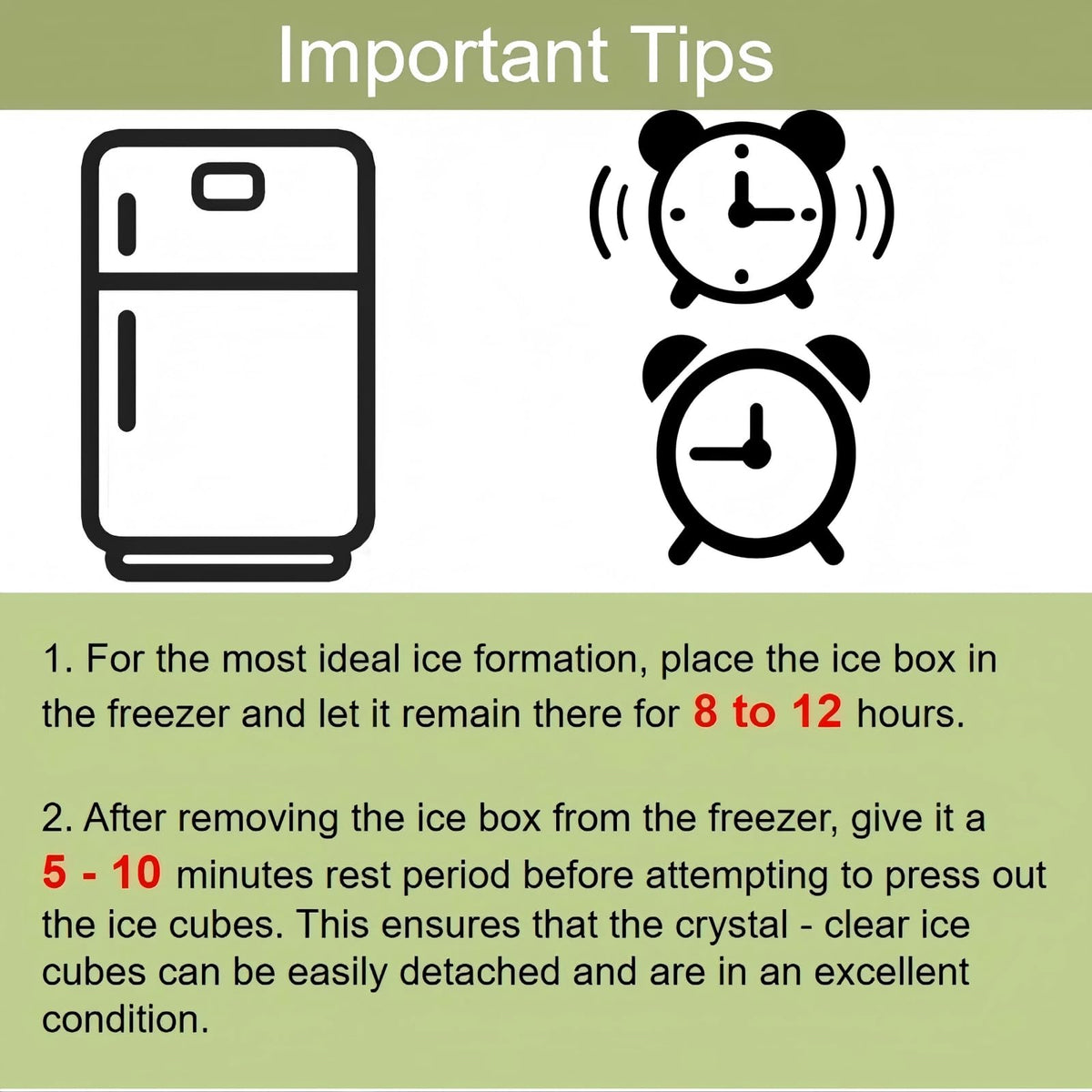Ice Cube Tray with Lid & Bin Ice Maker Ice Trays for Freezer