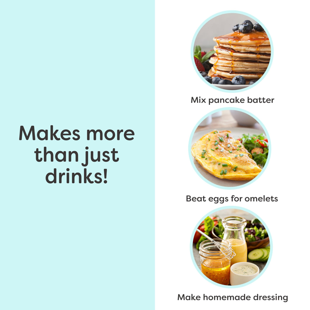 Nostalgia Two-Speed Electric Milkshake Maker and Drink Mixer, Includes 16-Ounce Stainless Steel Mixing Cup and Rod, Aqua