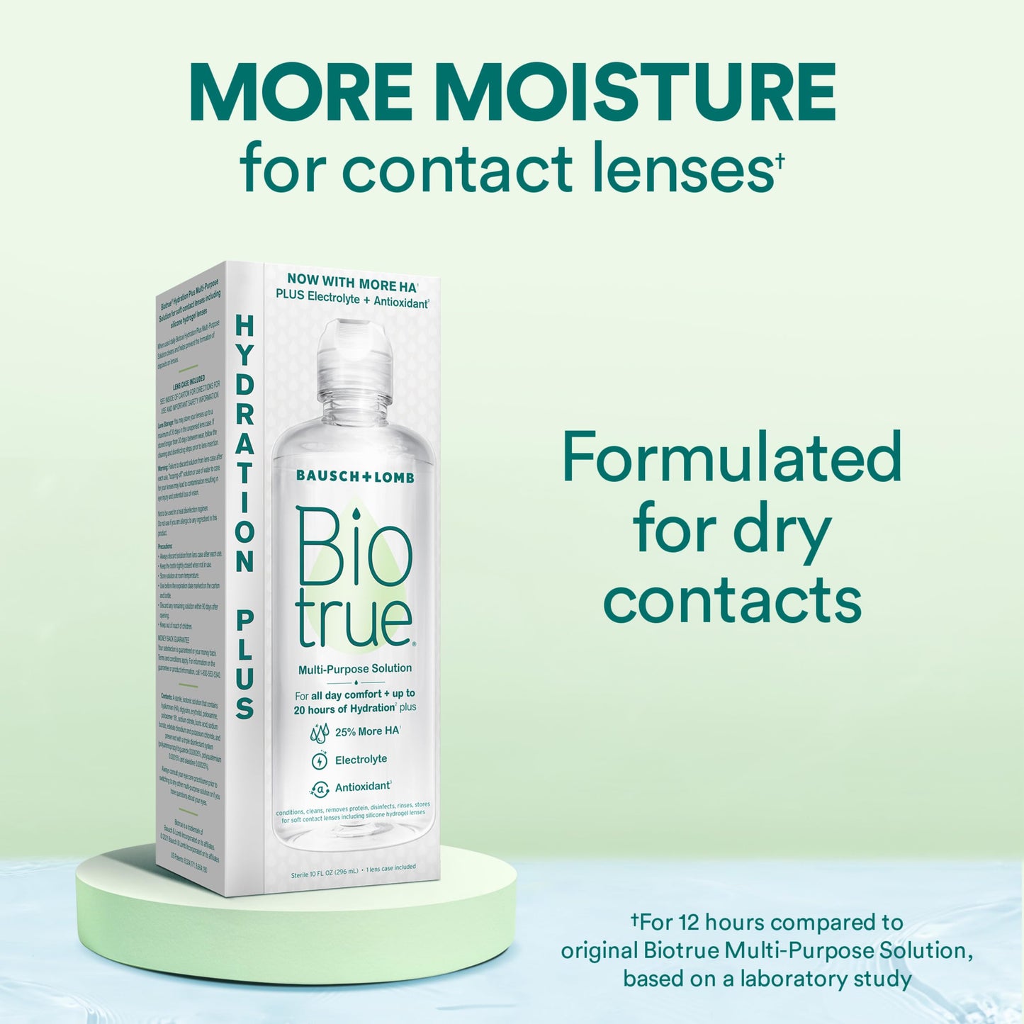 Biotrue Hydration Plus Multi-Purpose Contact Lens Solution, 10 oz 2 Pack