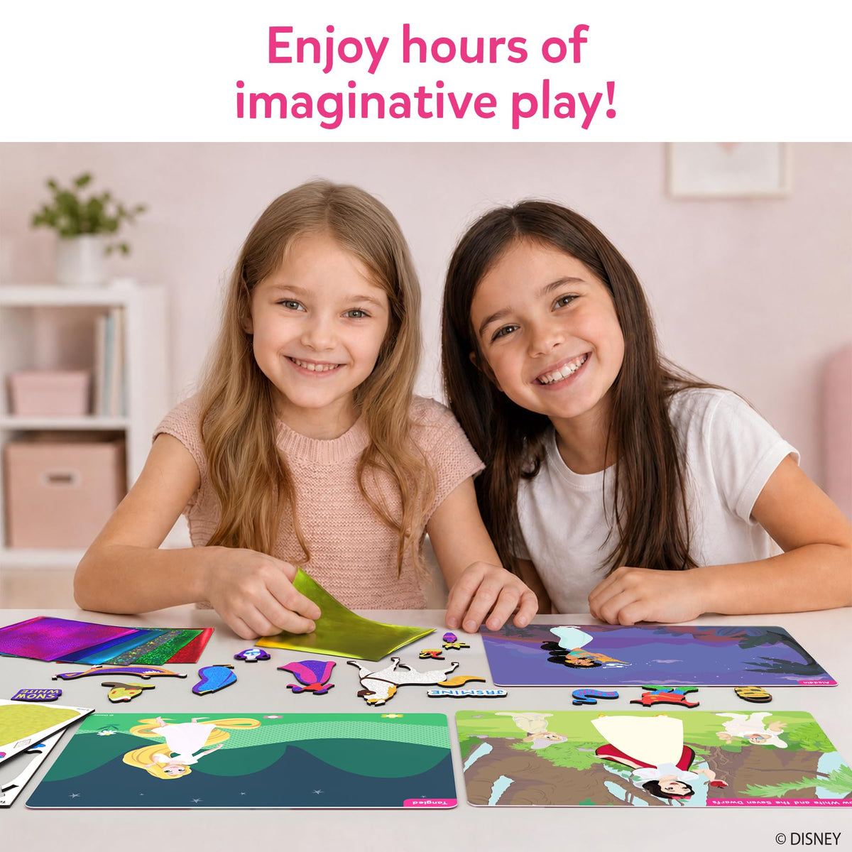 Skillmatics Foil Fun Disney Princess, Foil Art & Craft Kit, Gift for Kids