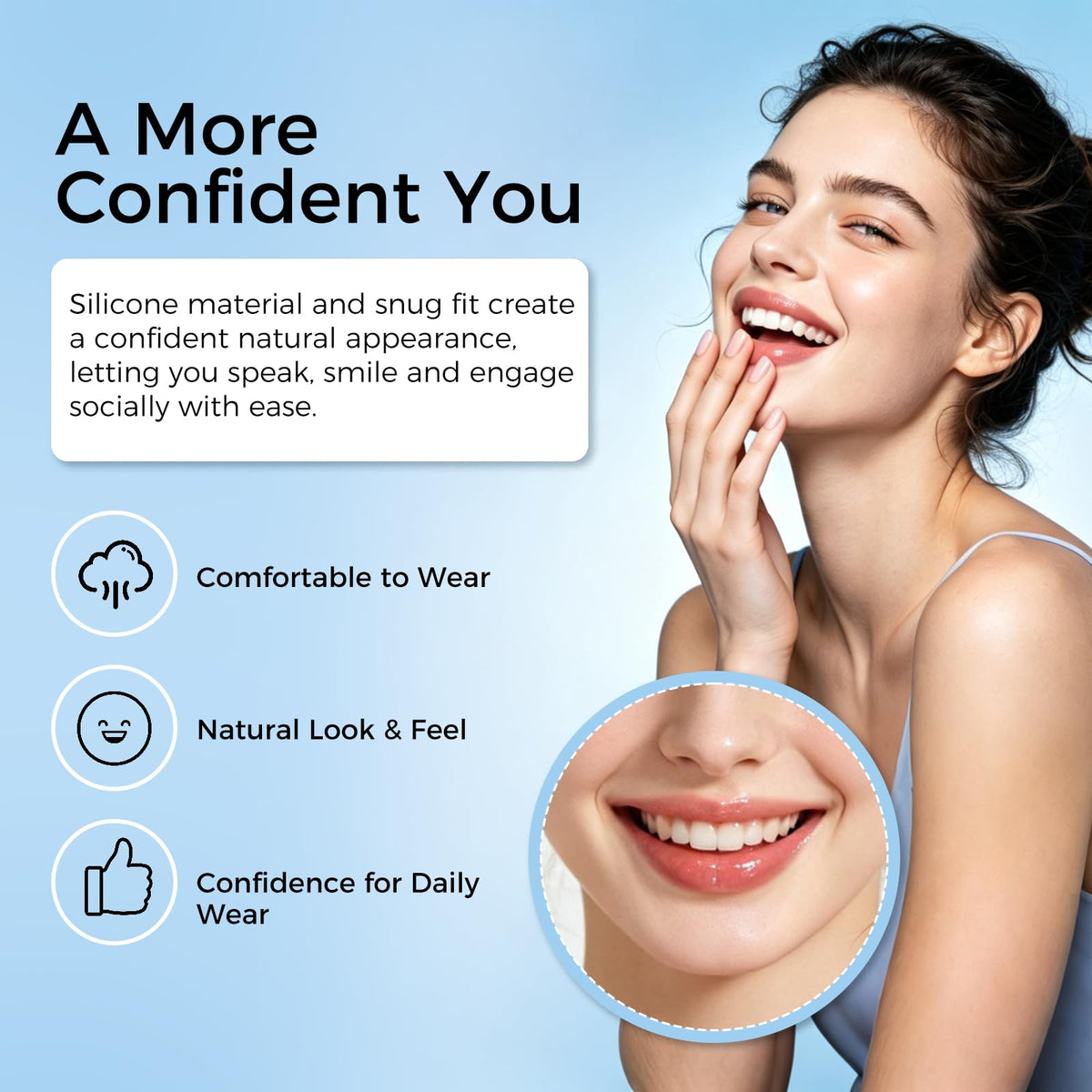 Upper & Lower Dentures, Moldable Kit