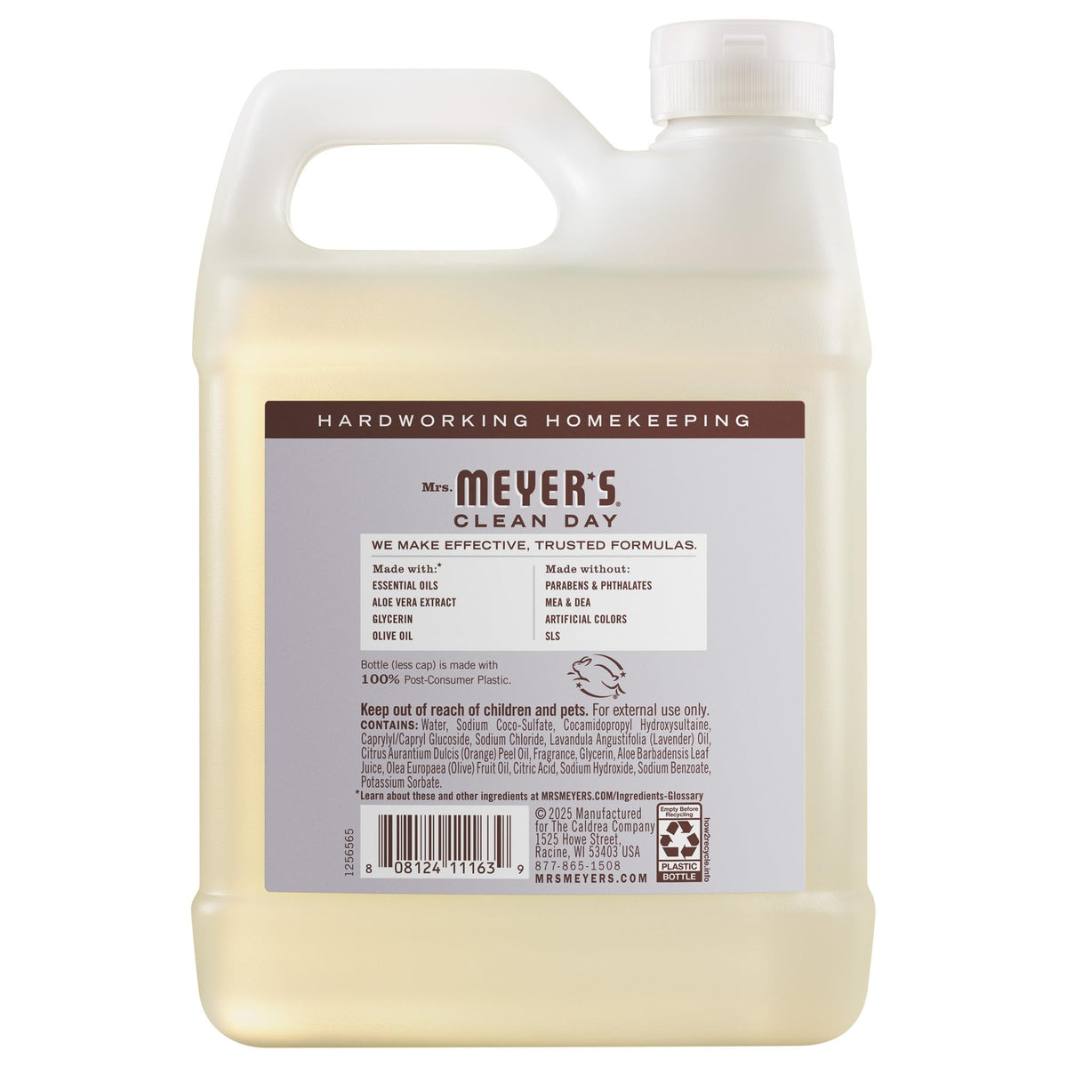 Mrs. Meyer's Clean Day, Hand Soap Refill, Lavender Scent, 33 Fl Oz