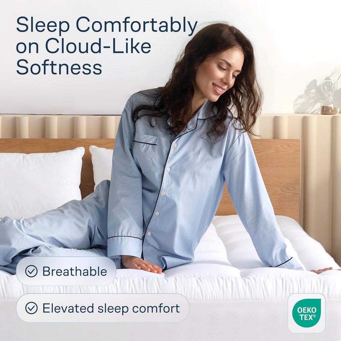 Niagara Sleep Solution 100% Cotton Top Cooling Mattress Topper - Queen Size