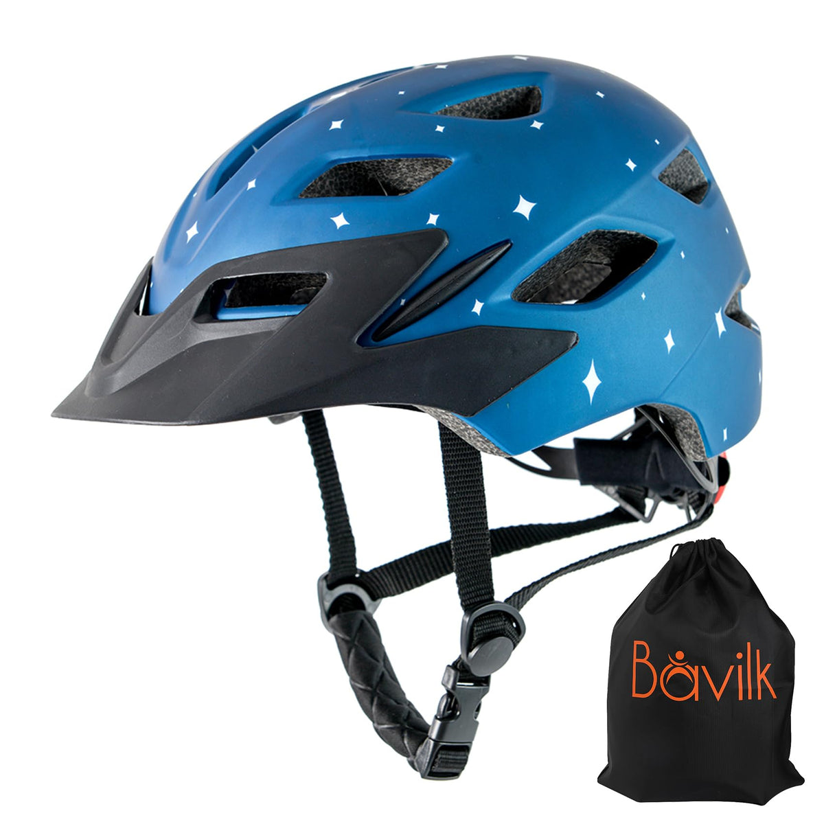 Bavilk Kids Bike Helmet with LED Light for Youth Teen Toddler Boys Girls