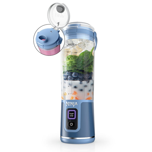 Ninja Blast Portable Blender, Cordless, 18oz Vessel, Denim Blue, BC151ND