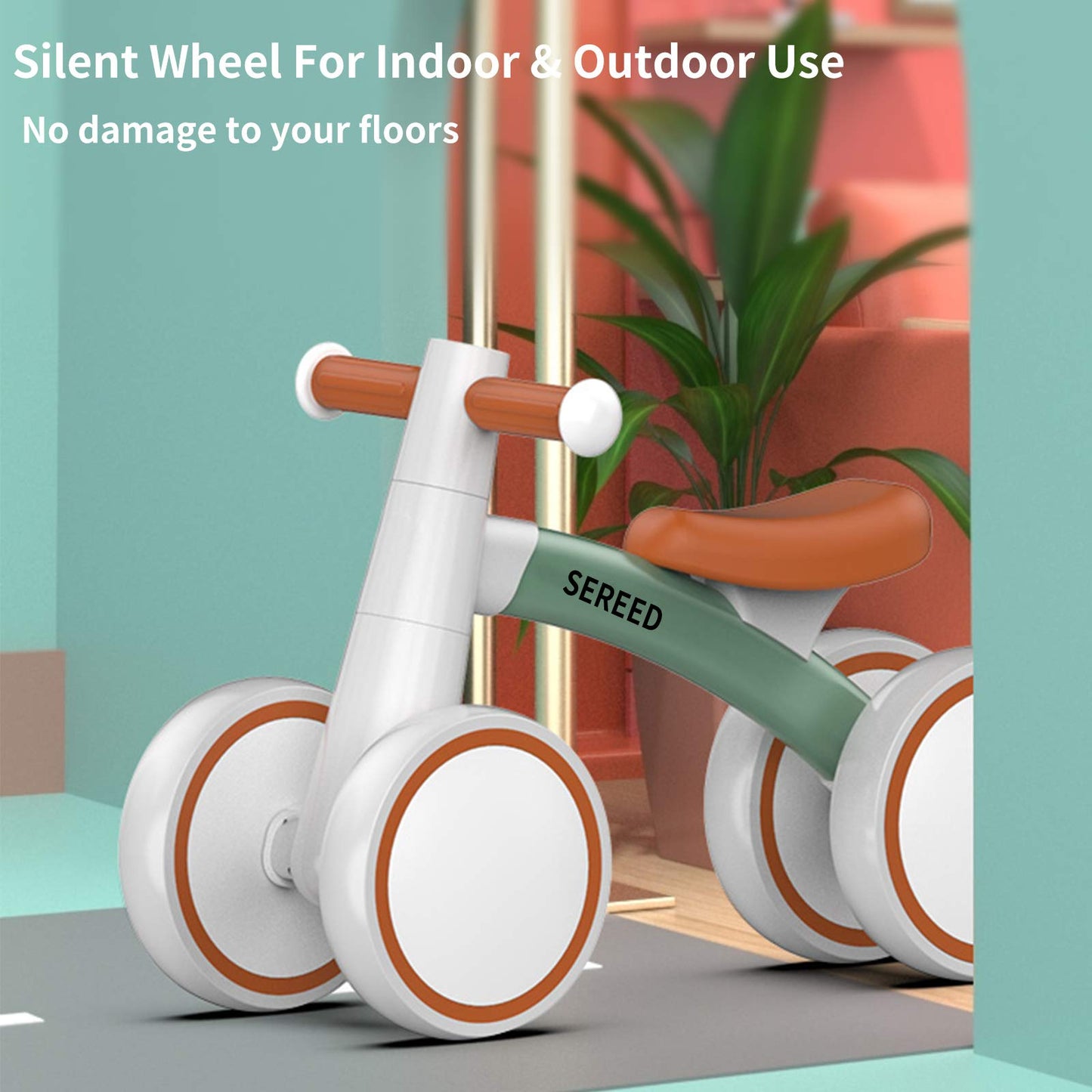 SEREED Baby Balance Bike for 1 Year Old Boy Girl, First Birthday Gift Toy