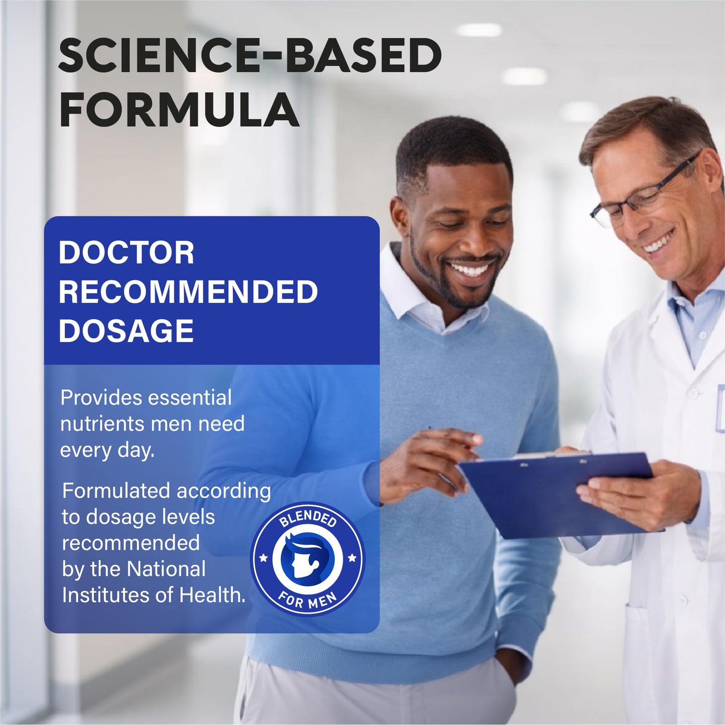 Multivitamin for Men - B-Complex & B12 | Whole Foods & Enzymes - 90 Caps