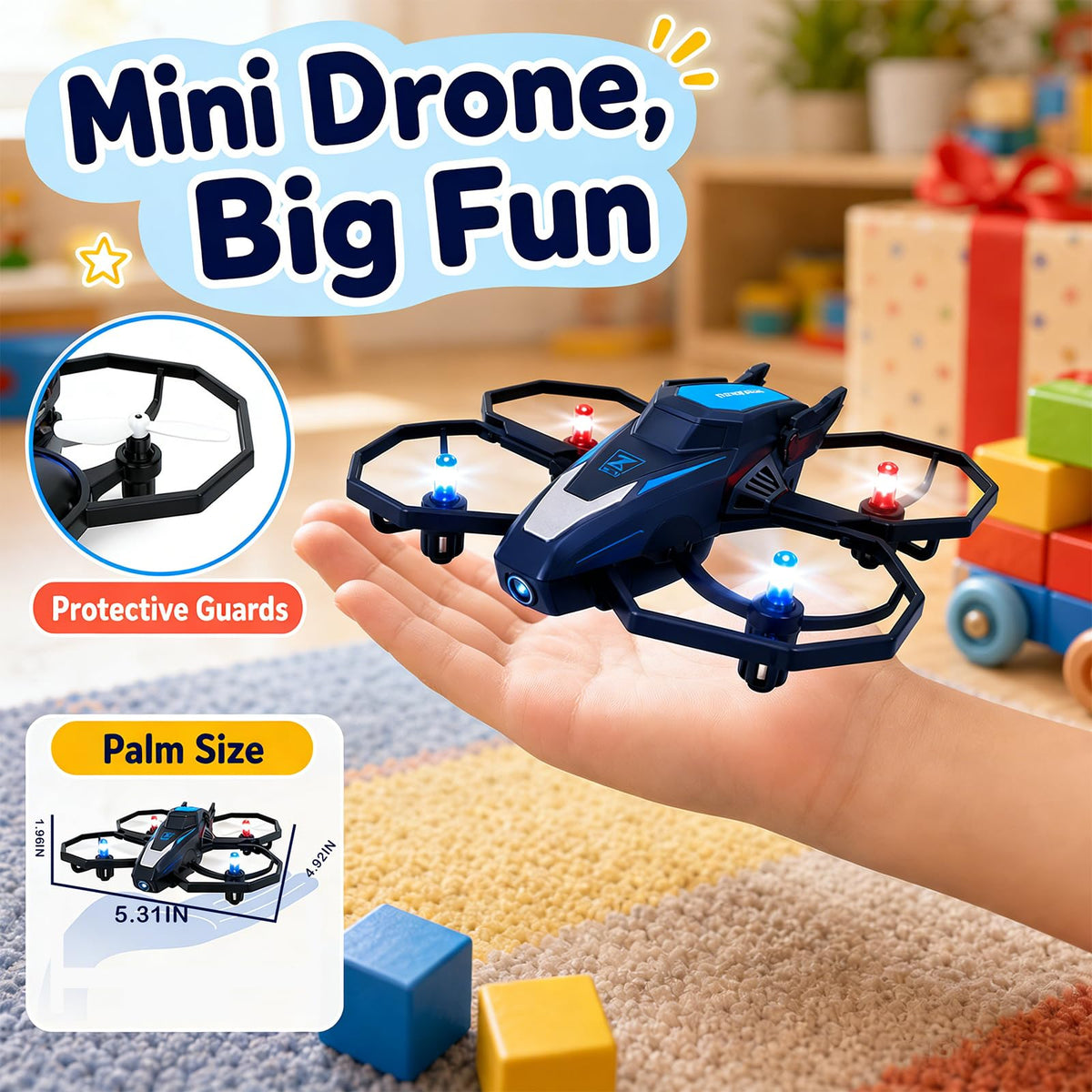 Drones for Kids with 1080P Camera，Remote Control RC Quadcopter for Beginner