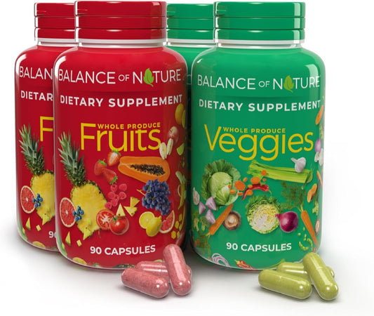 Balance of Nature Whole Food Supplement, Fruit & Veggies, 60 Servings