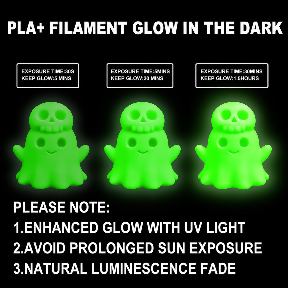 Meuymeu 8P Multicolor Glow in the Dark PLA+ & Tricolor Silk Filament 1.75mm