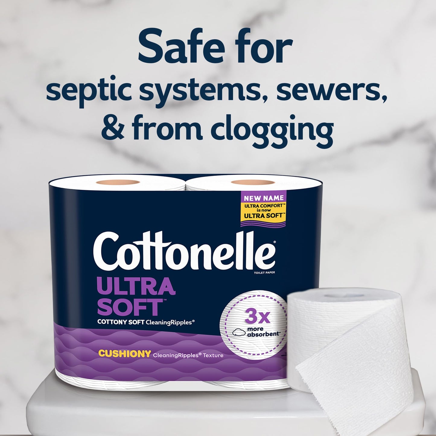 Cottonelle Ultra Soft Toilet Paper, 32 Family Mega Rolls=144 Regular Rolls
