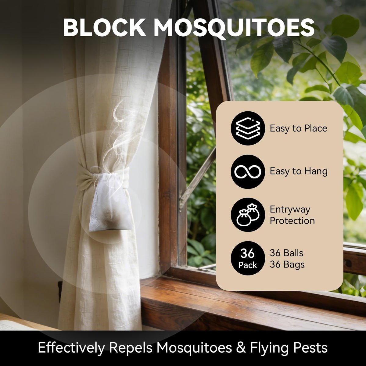 Mosquito Repellent 36 Balls – Mosquito Repellent Outdoor Patio & Indoor