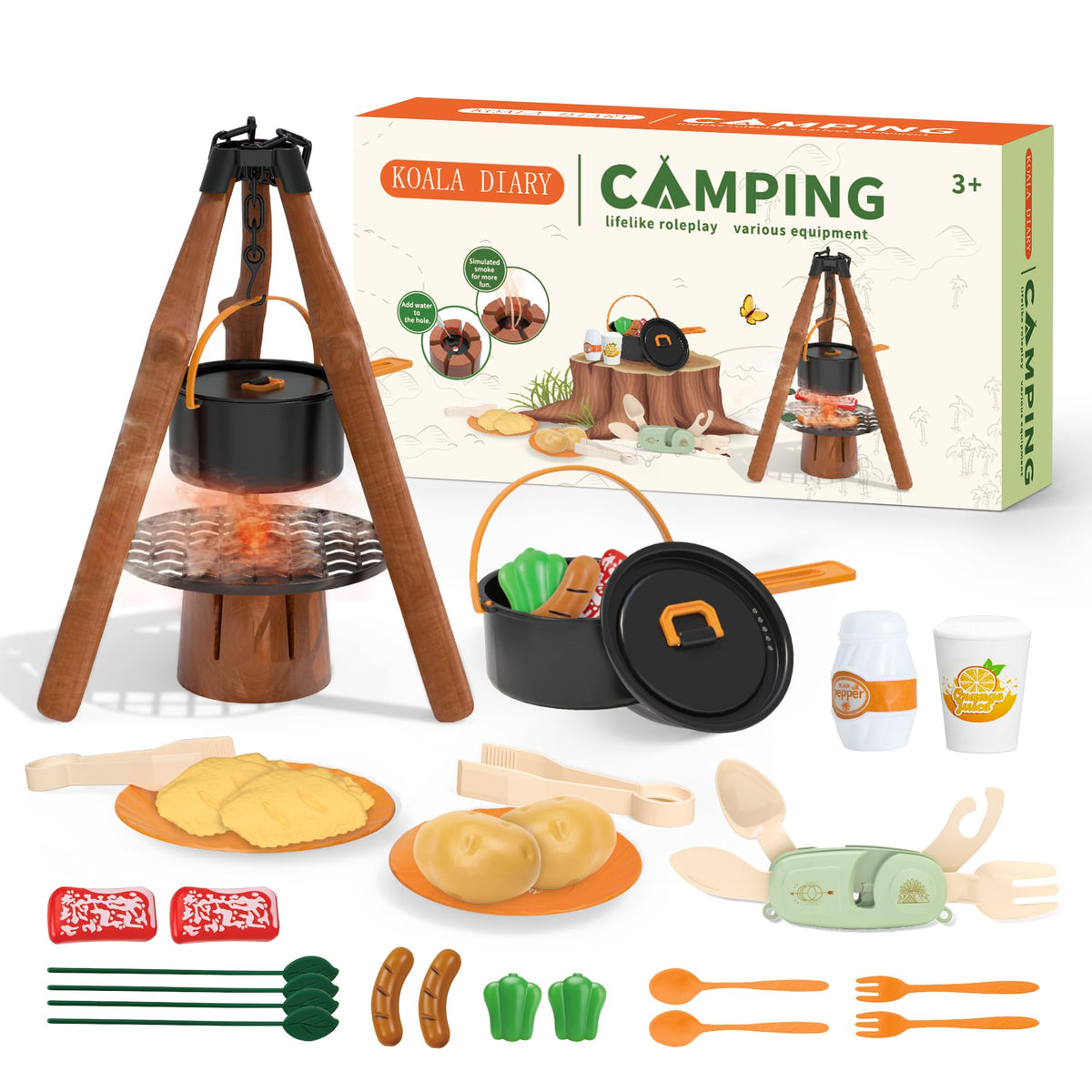 KOALA DIARY Kids Camping Toy Set, for Ages 3+