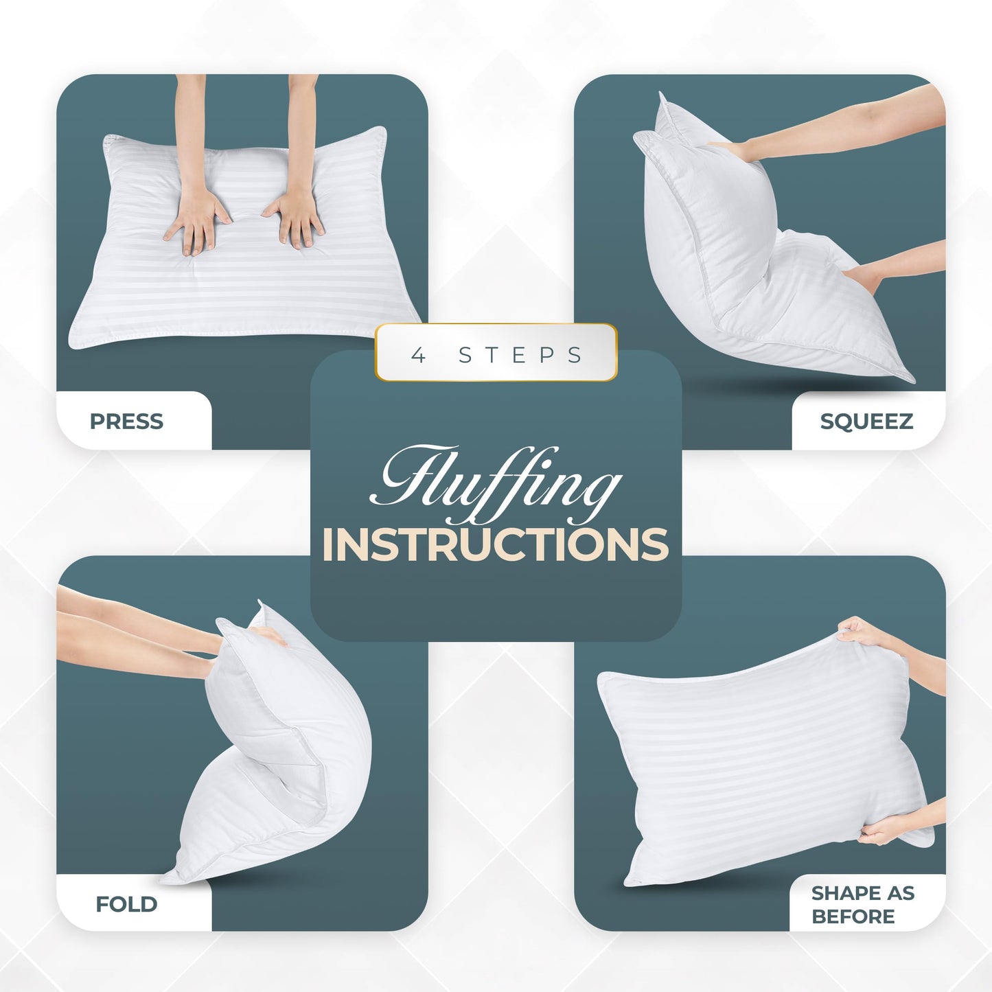 Utopia Bedding Bed Pillows for Sleeping, Pillows Standard Size Set of 2