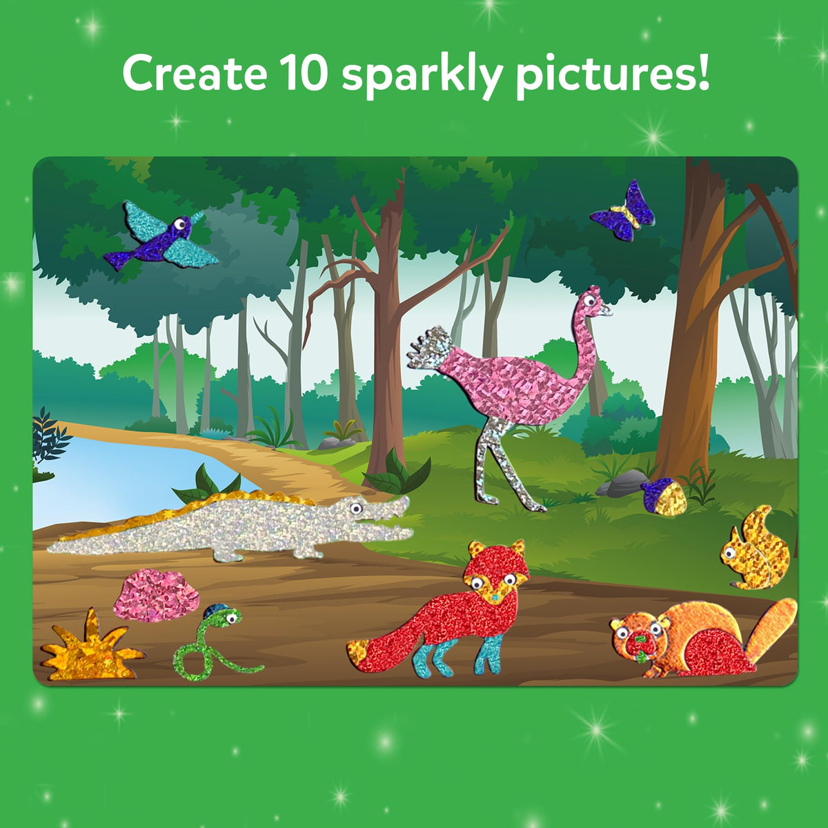 Skillmatics Foil Fun Animals, Foil Art & Craft Kit, Gift for Boys & Girls