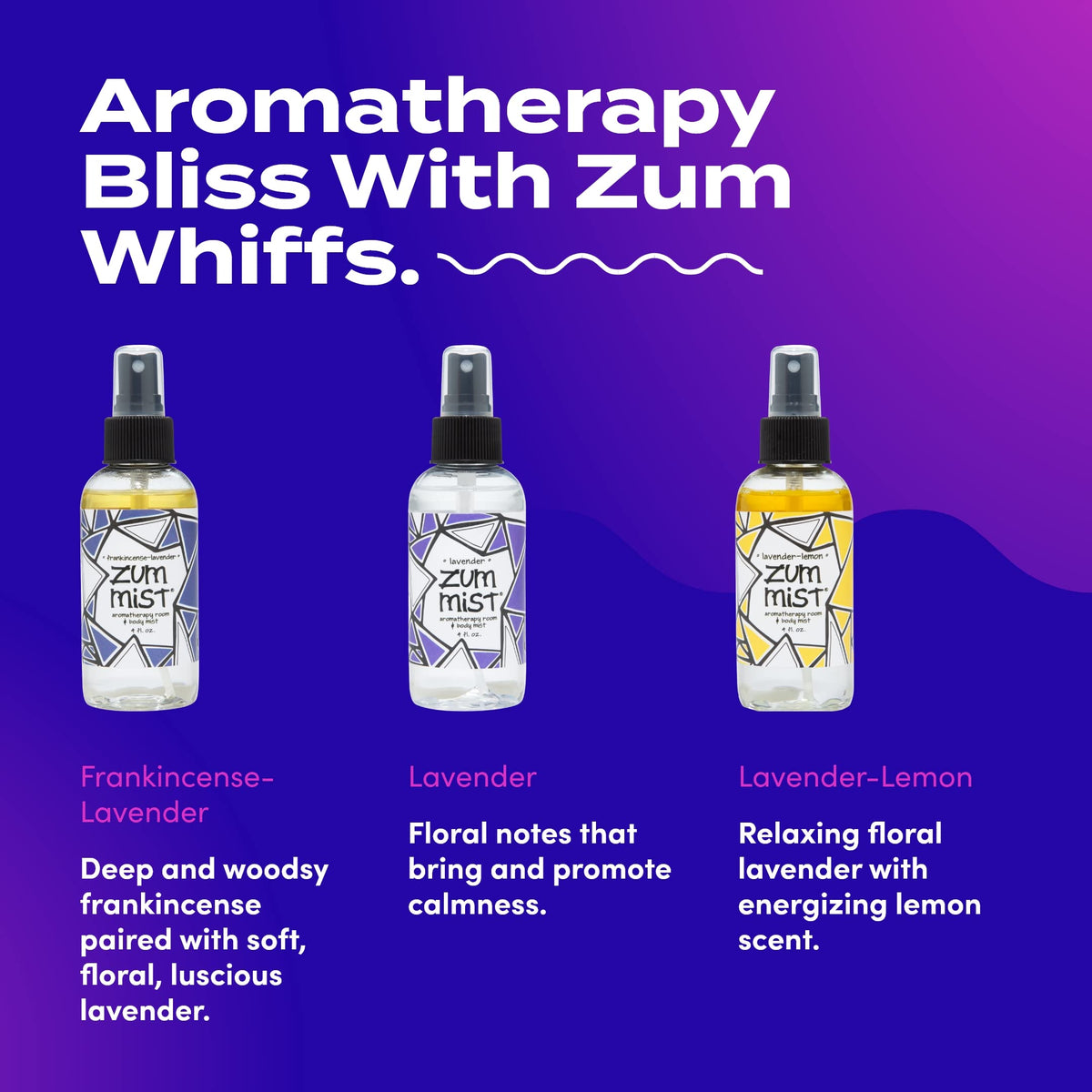 Zum Room & Body Spray - Lavender Blends, 4 fl oz (3 Pack)