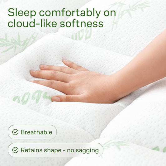 Niagara Sleep Solution Twin XL Ultra Soft Mattress Topper—Back Pain Relief
