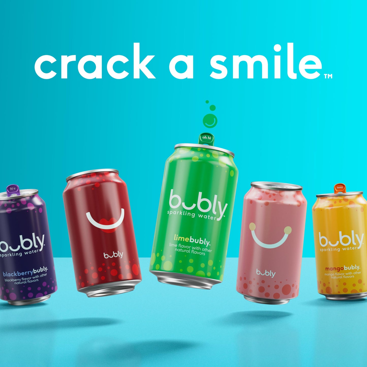 bubly Sparkling Water, 6 Flavor Variety Pack, 12 Fl Oz Cans (Pack of 18)
