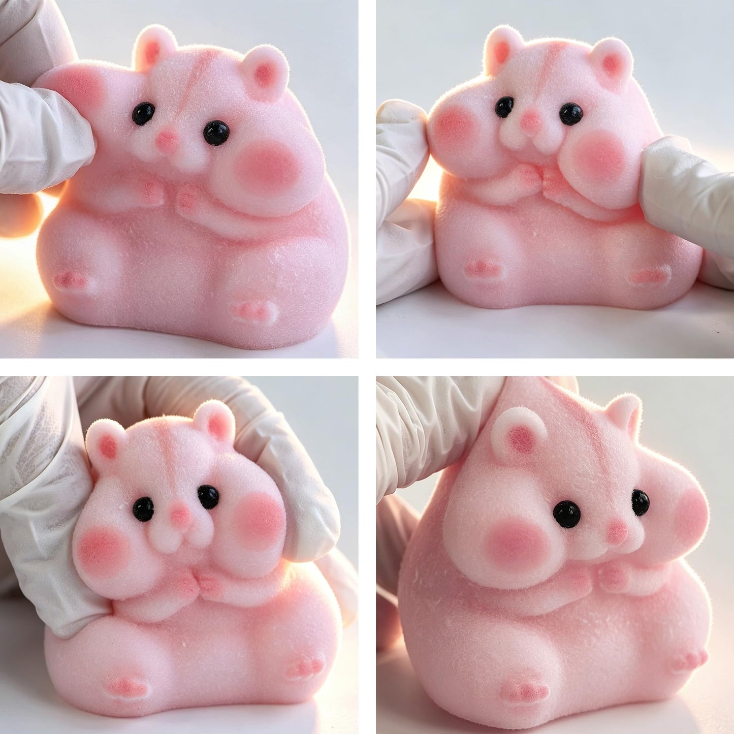 Handmade Taba Squishy Hamster Toy, Cute Squishy Stress Relief Fidget Toy