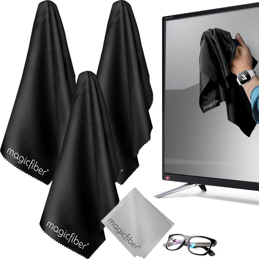 MagicFiber Extra Large Microfiber Cleaning Cloth for TV Screens & Monitors