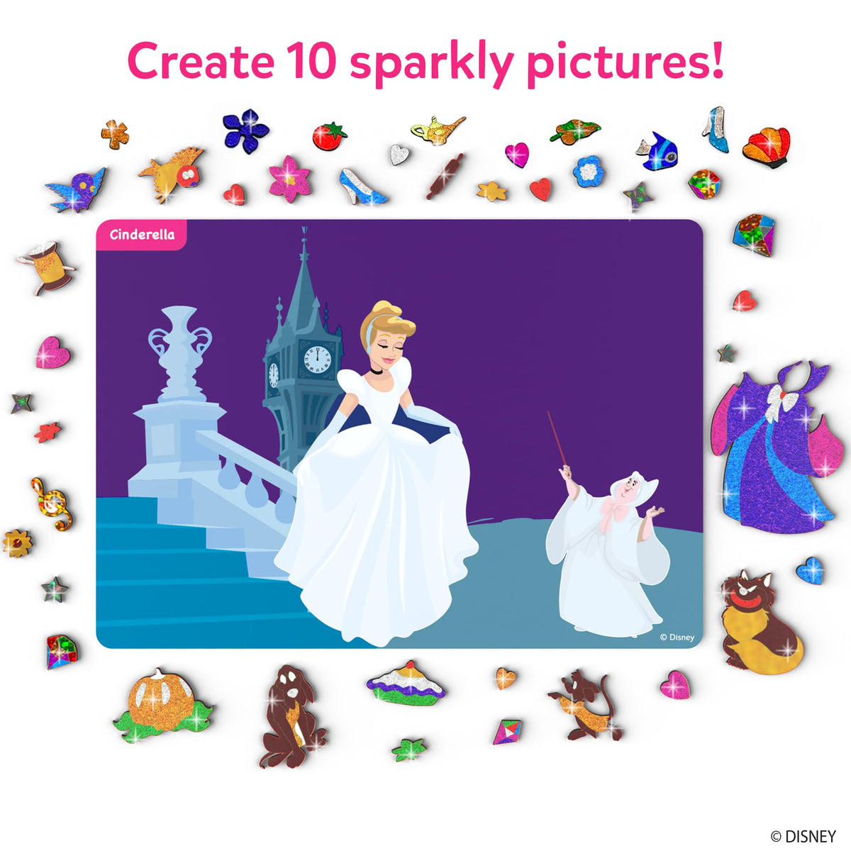 Skillmatics Foil Fun Disney Princess, Foil Art & Craft Kit, Gift for Kids