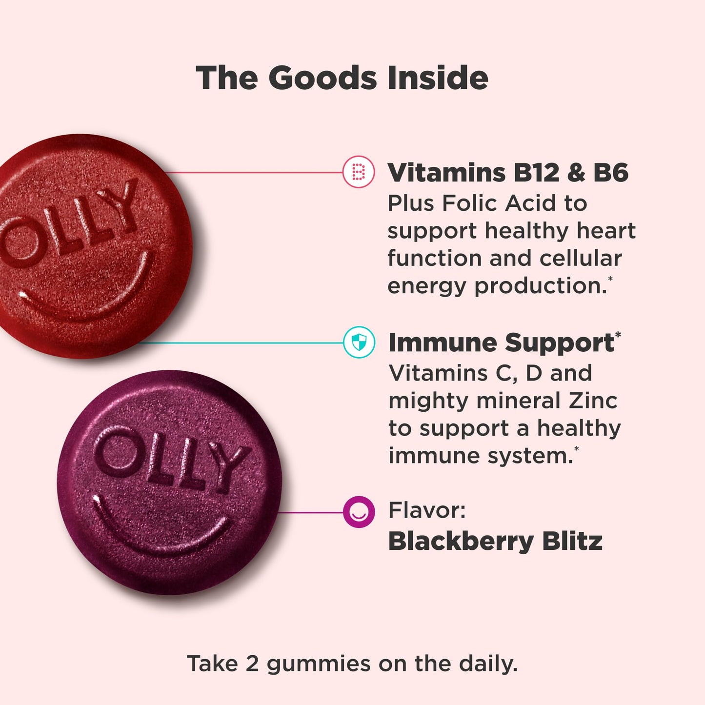 OLLY Men's Multivitamin Gummy, Supports Overall Wellness,* - 90 Count
