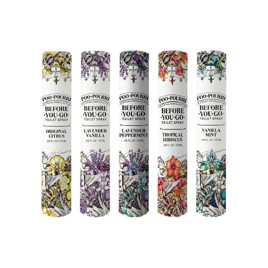 Poo-Pourri Before-You-Go Toilet Spray, In A Pinch Variety 10 Ml, 5 Pack