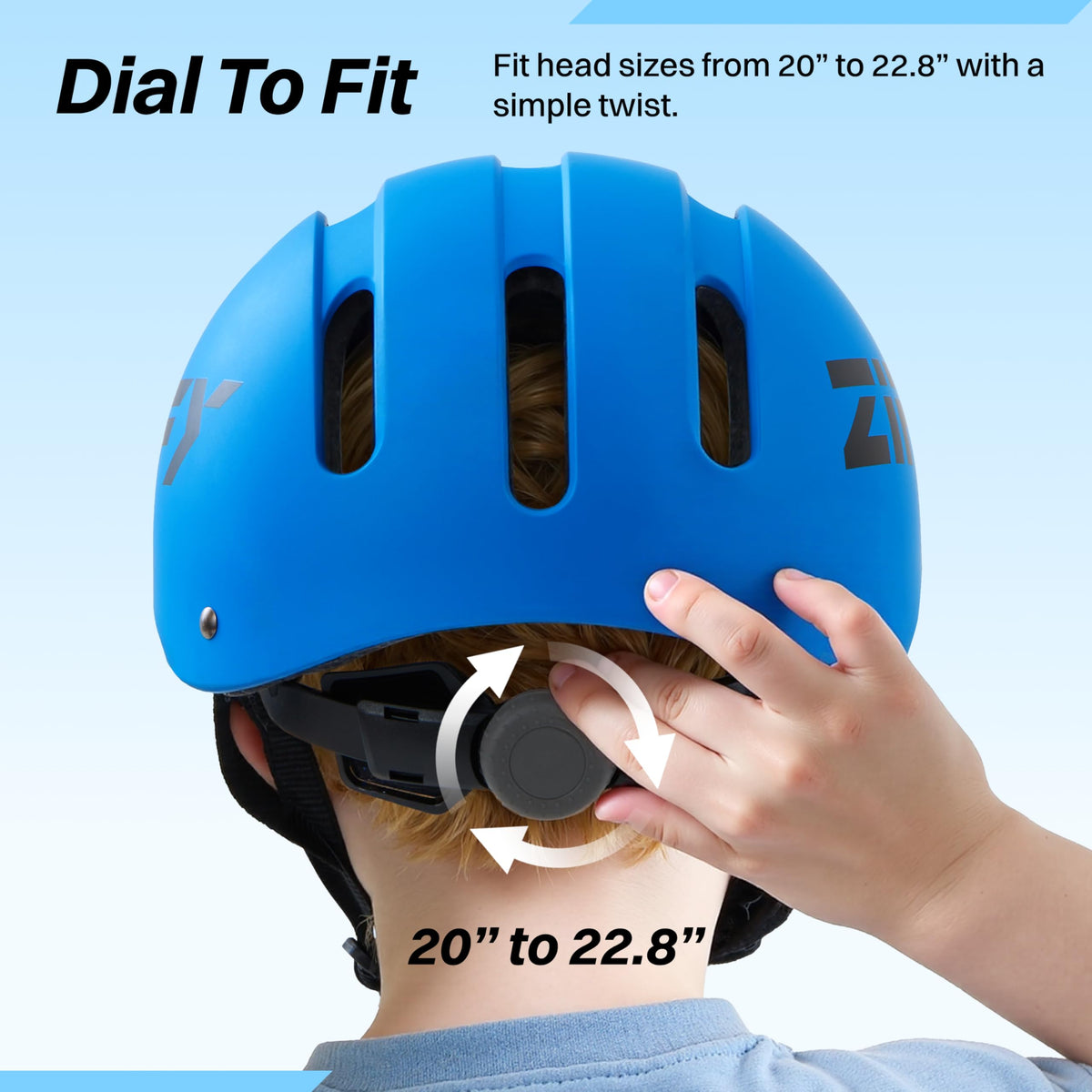 JOVA ZIFFY Kids Bike Helmet, Adjustable, Lightweight, Safety Certified Scooter Helmet for Boys & Girls with Washable Inner Lining, 2 Sizes, 4 Colors