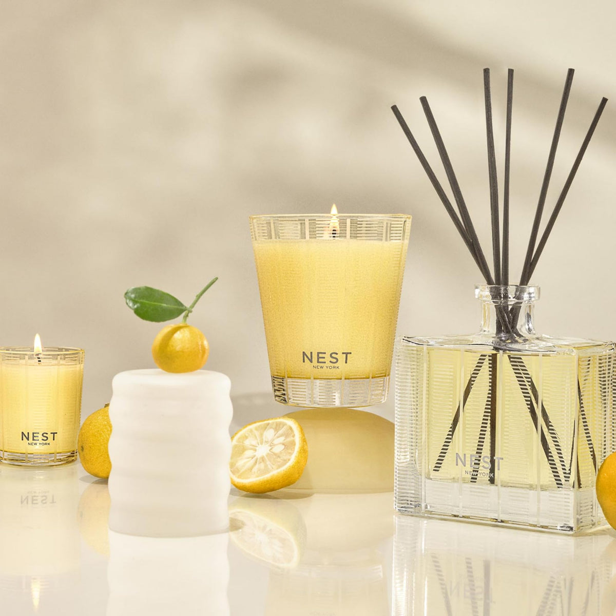 NEST New York Reed Diffuser, Sunlit Yuzu & Neroli