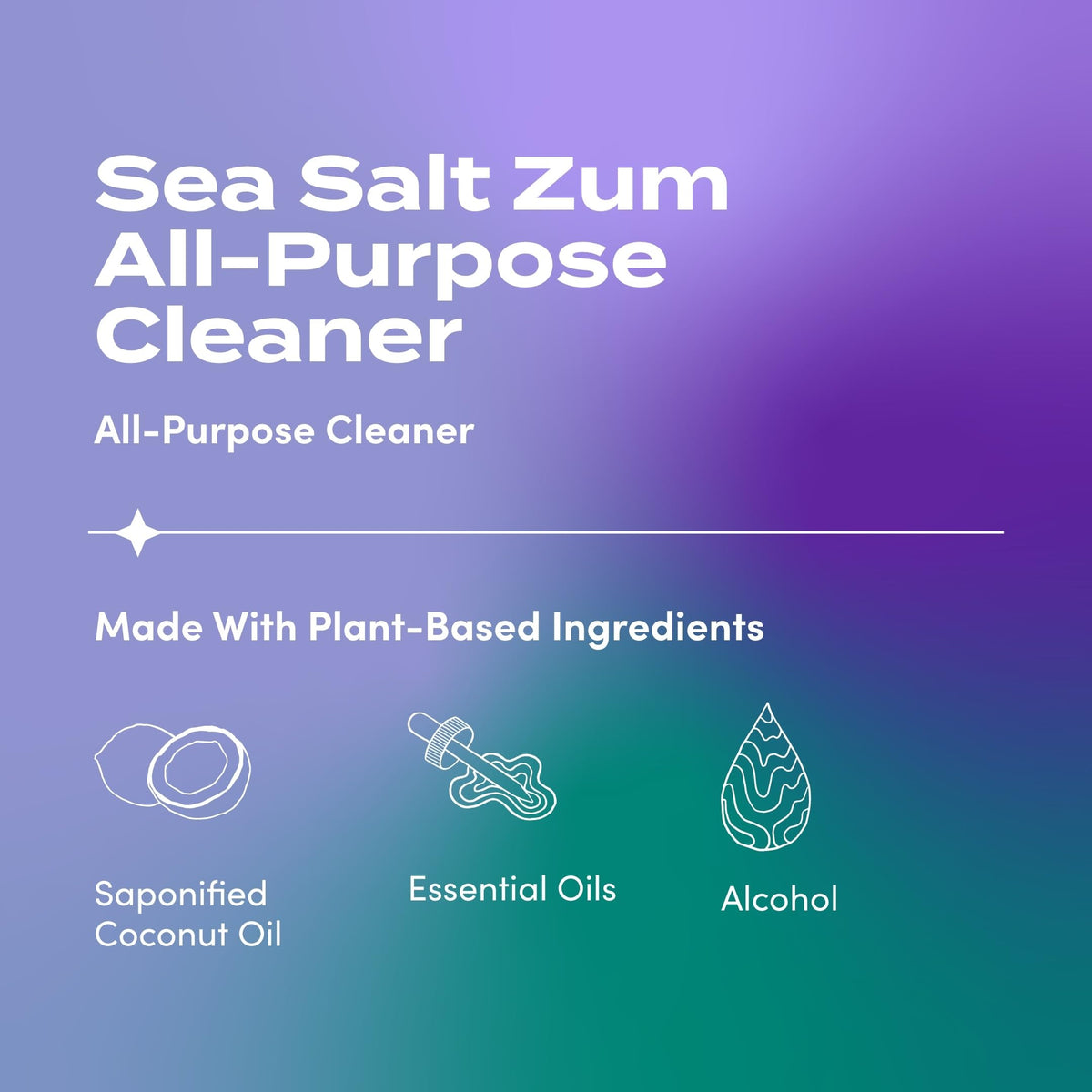 Zum All-Purpose Cleaner - Sea Salt, 16 fl oz
