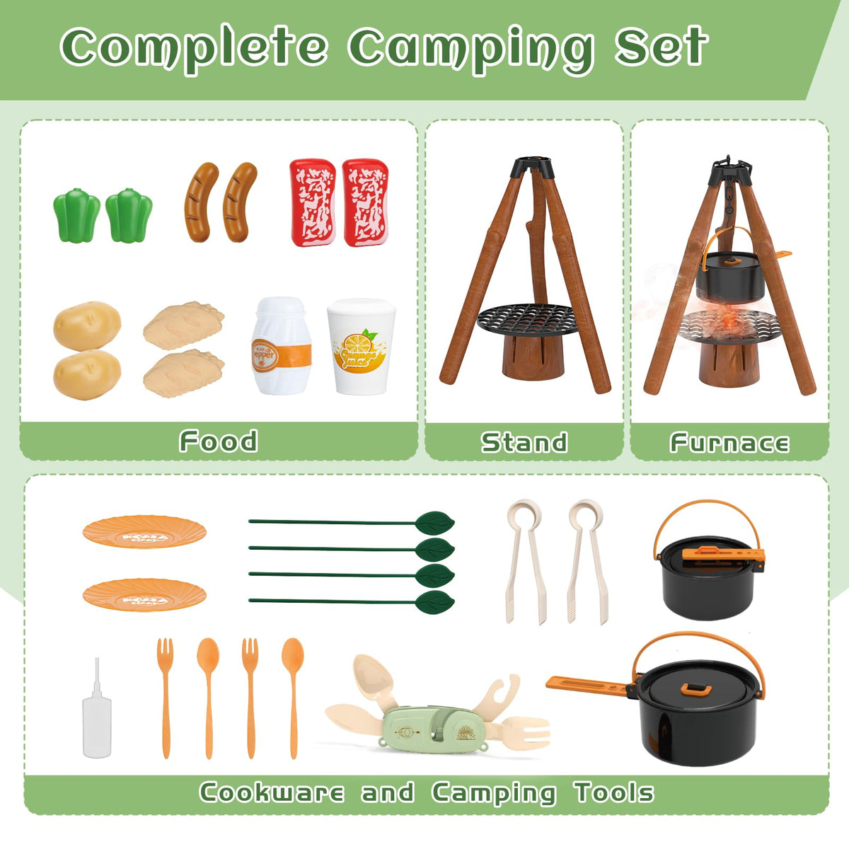 KOALA DIARY Kids Camping Toy Set, for Ages 3+