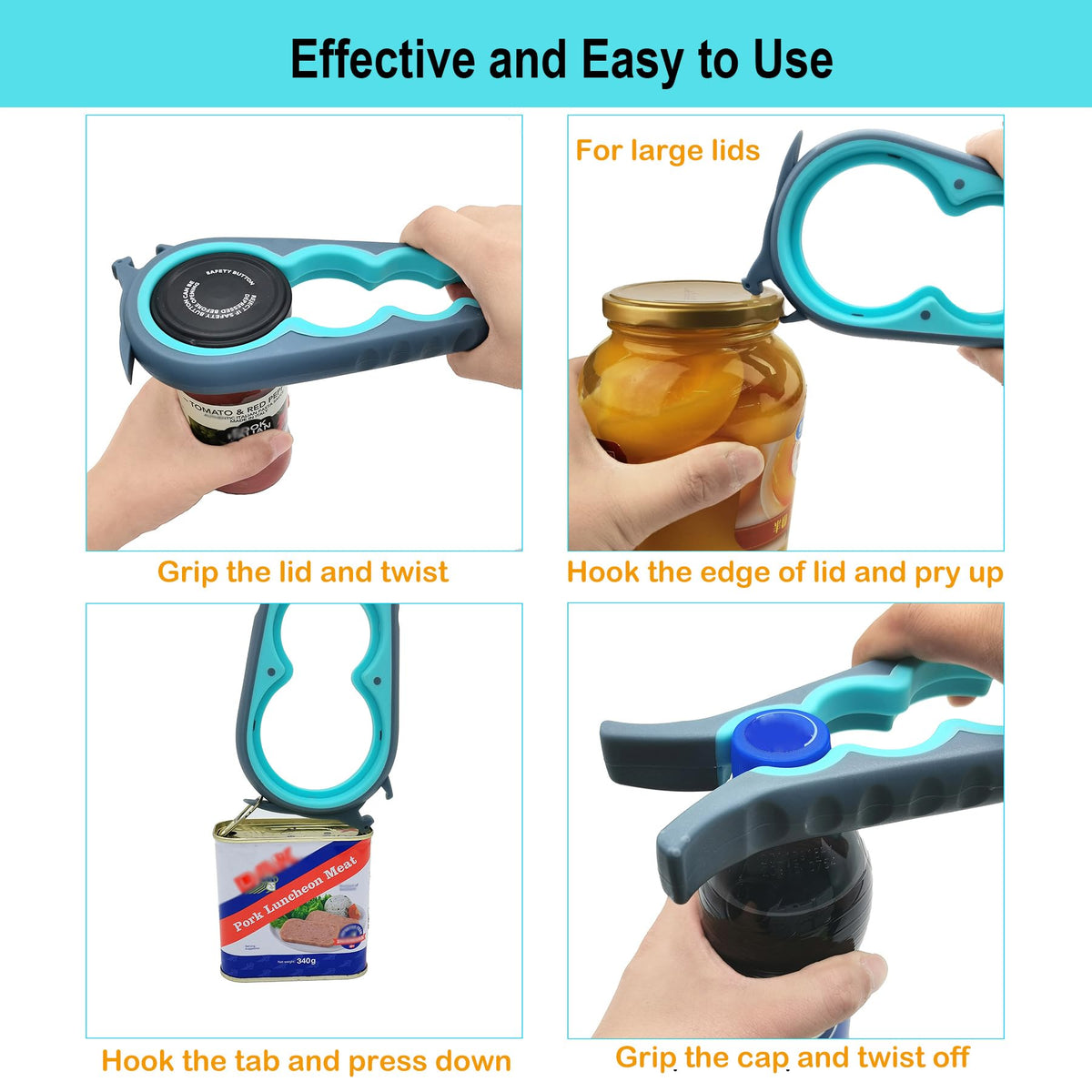 Otstar Jar Opener & Bottle Opener for Seniors with Arthritis, Weak Hands