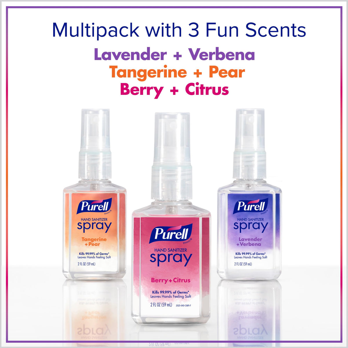 Purell Hand Sanitizer Spray Variety, Travel Size 6ct x 2fl oz, 2026-04-ECMP