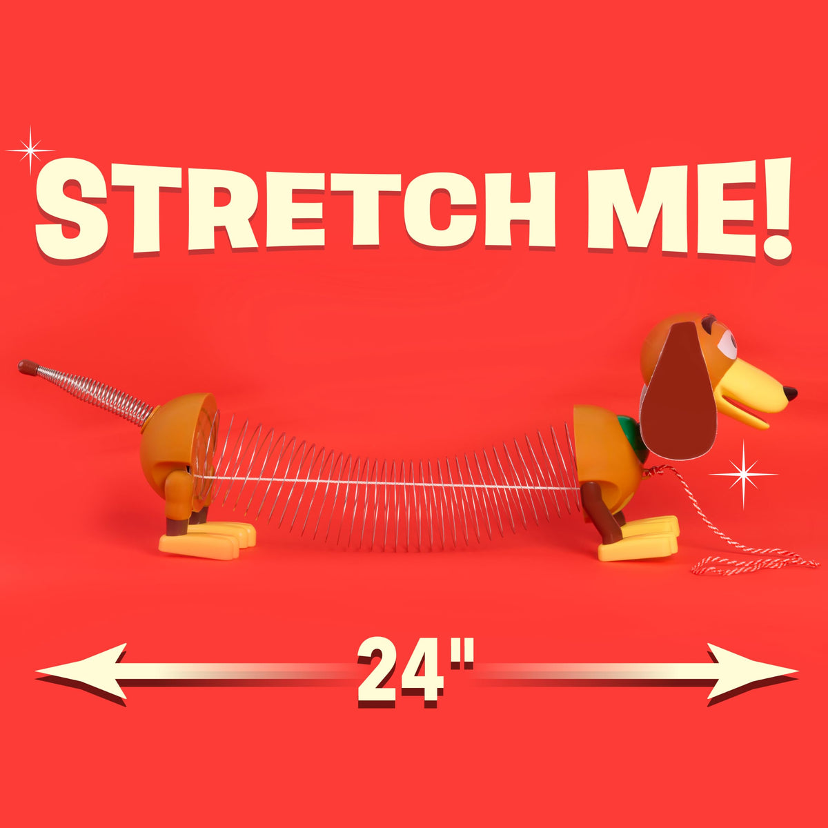 Just Play Retro Slinky Dog Pull Toy, Original Walking Spring Toy
