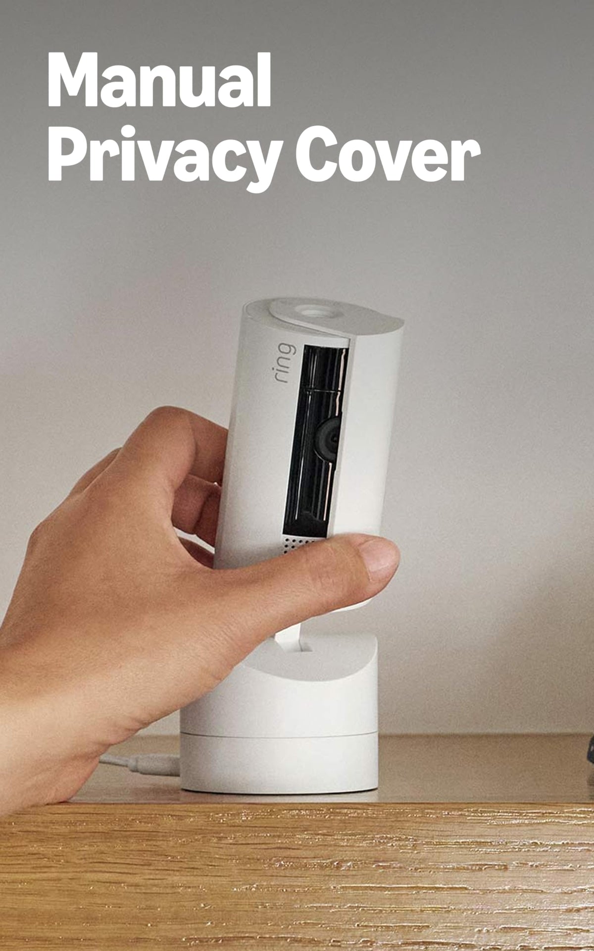 Ring Pan-Tilt Indoor Cam (newest model) — See all around your home or business with 360° pan coverage, HD video, plus Two-Way Talk (2024 release), White