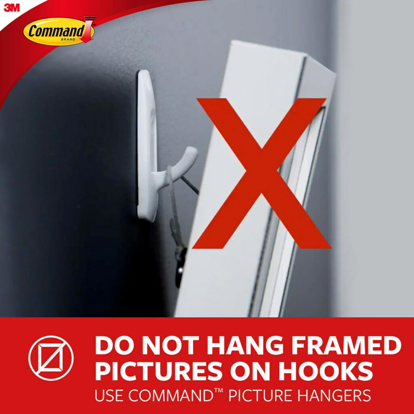 Command Medium Designer Hooks, 2 Hooks, 4 Strips