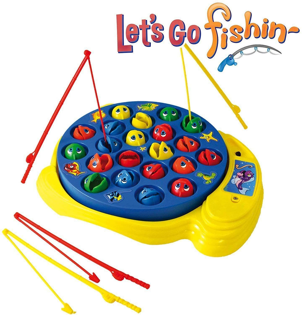 Let's Go Fishin' Game by Pressman - The Original Fast-Action Fishing Game!, 1-4 players