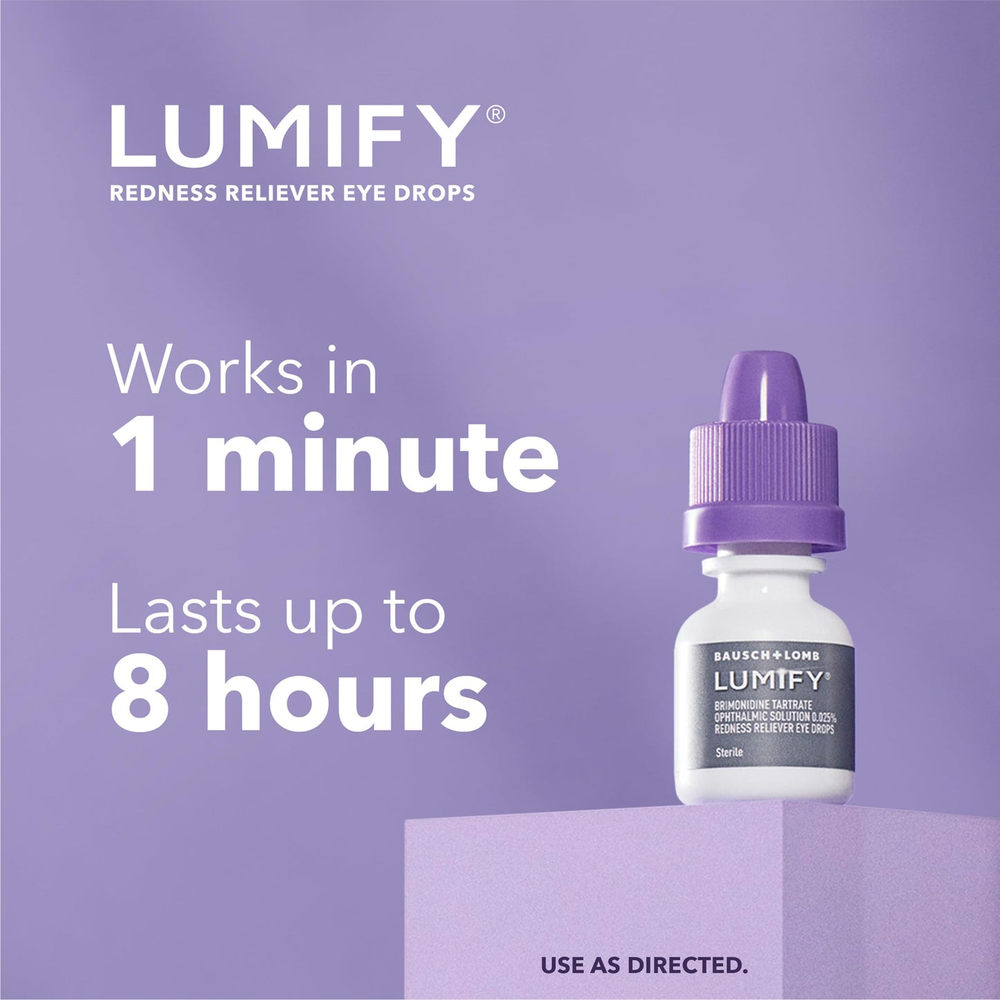 Lumify Redness Relief Eye Drops, Whiter & Brighter Looking Eyes, 0.17 oz