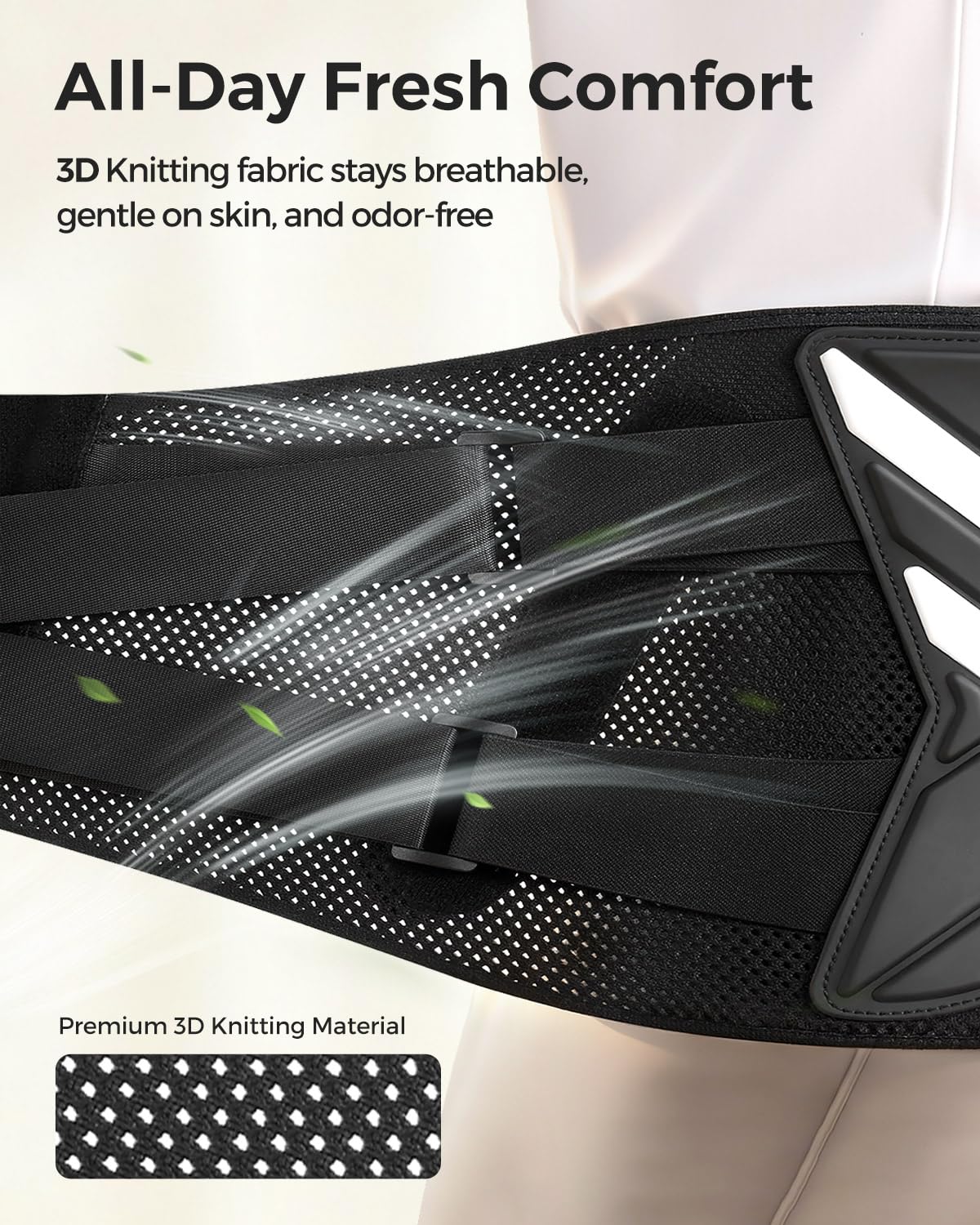 Duoorra Back Brace for Men & Women Lower Back Pain Relief, Sciatica Pain Relief, Herniated Disc, Scoliosis-Breathable Back Support Brace with 26° Ergonomic Bionic Curve Support Stays