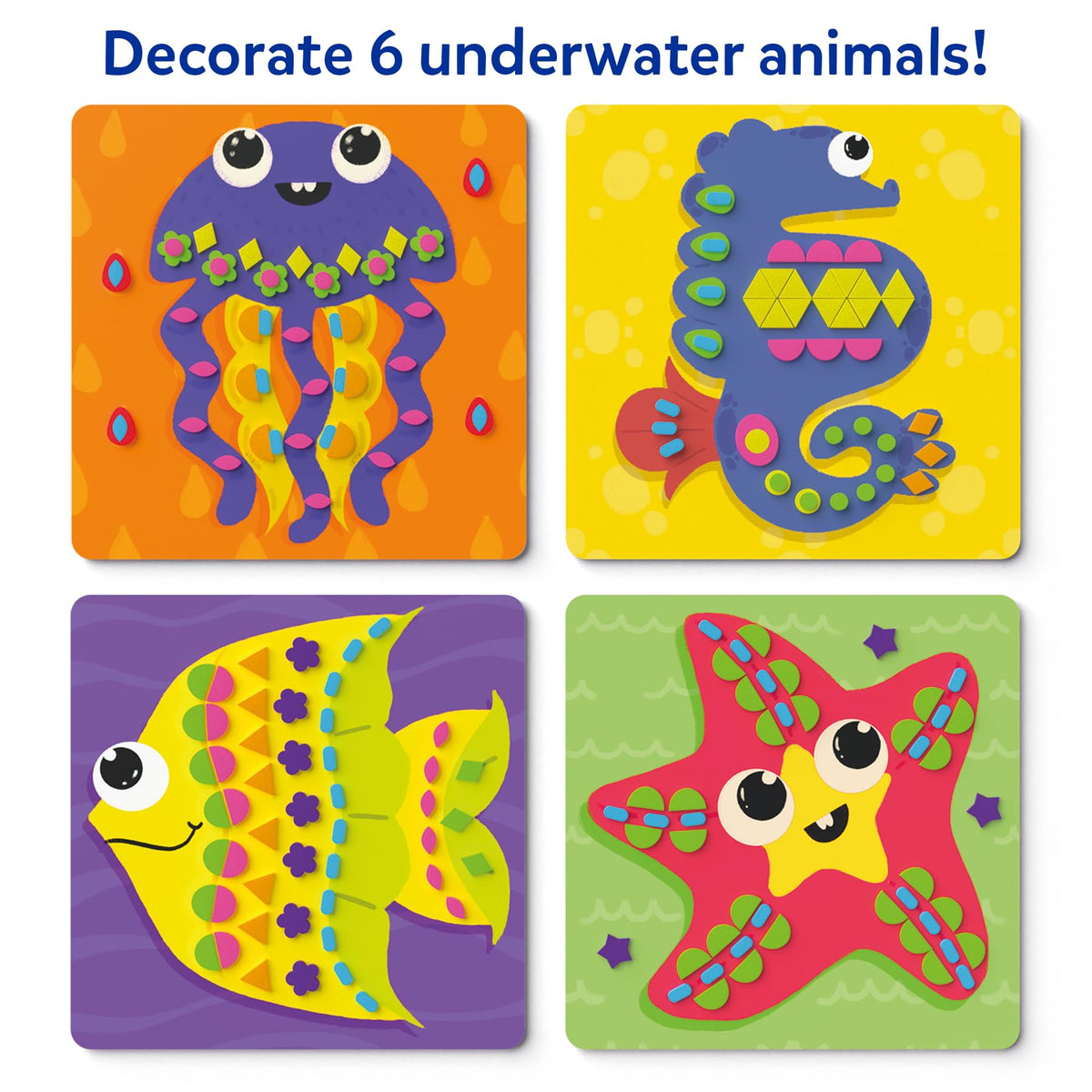 Skillmatics Foam Sticker Art Activity – Under The Ocean, Mess-Free Fun