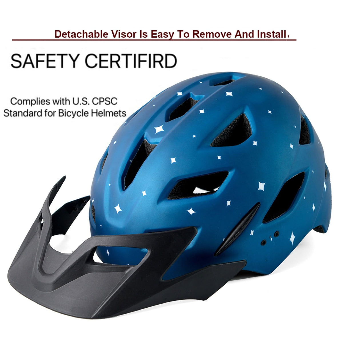 Bavilk Kids Bike Helmet with LED Light for Youth Teen Toddler Boys Girls
