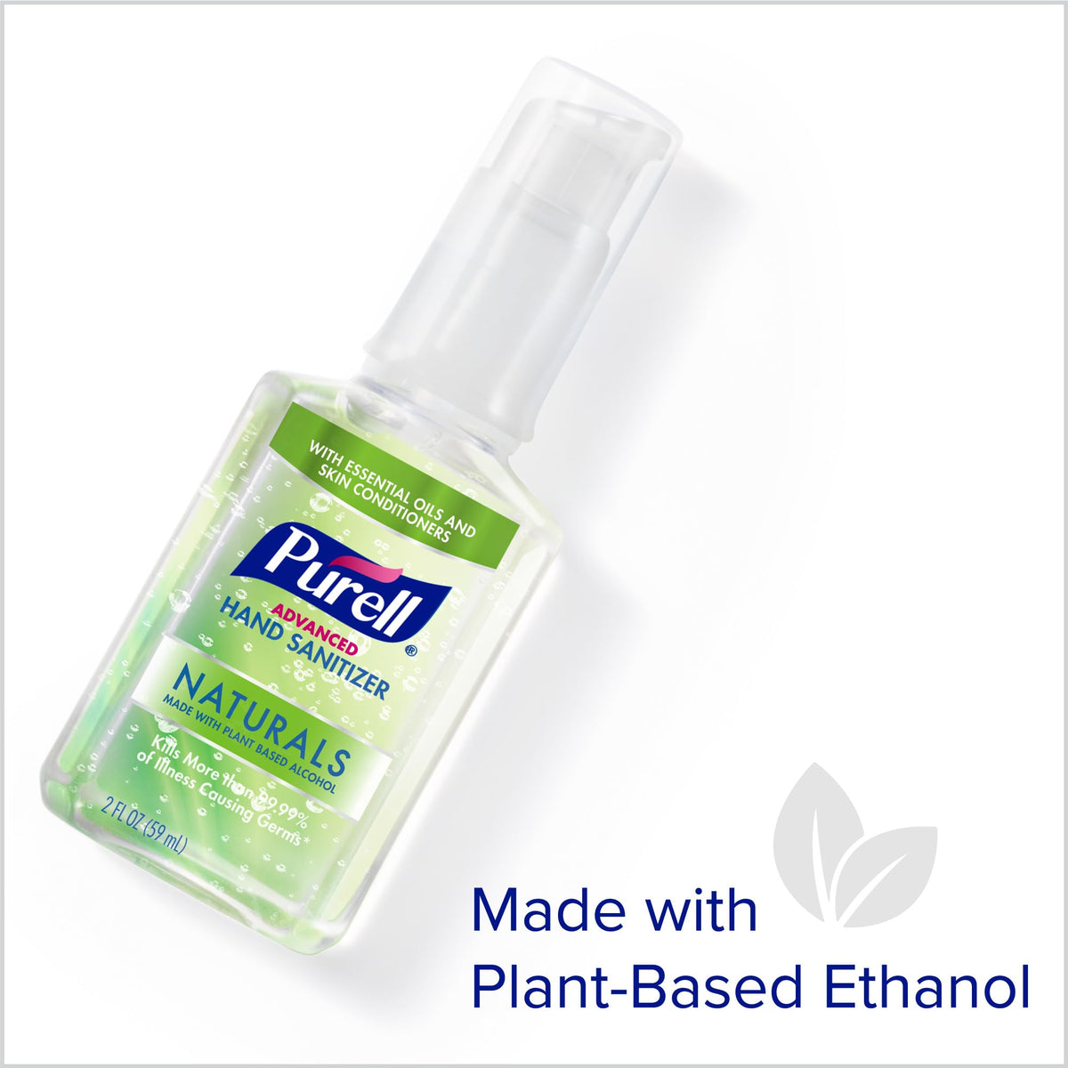 Purell Naturals Hand Sanitizer Travel Pump Bottle, 6ct x 2fl oz, 9623-04-EC