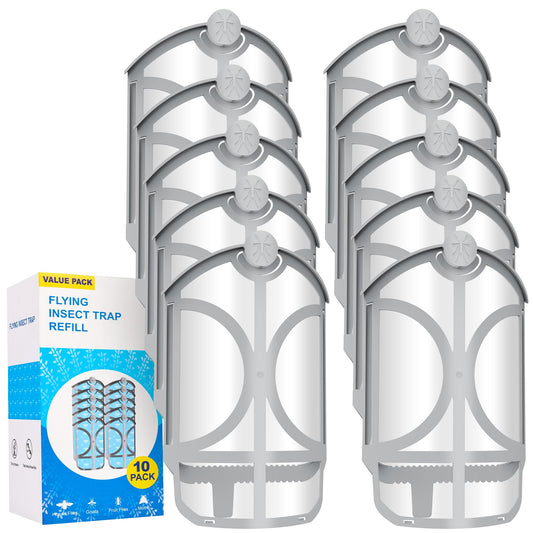 10 Pack Flying Trap Refills Compatible with Flying Insect Trap Refill