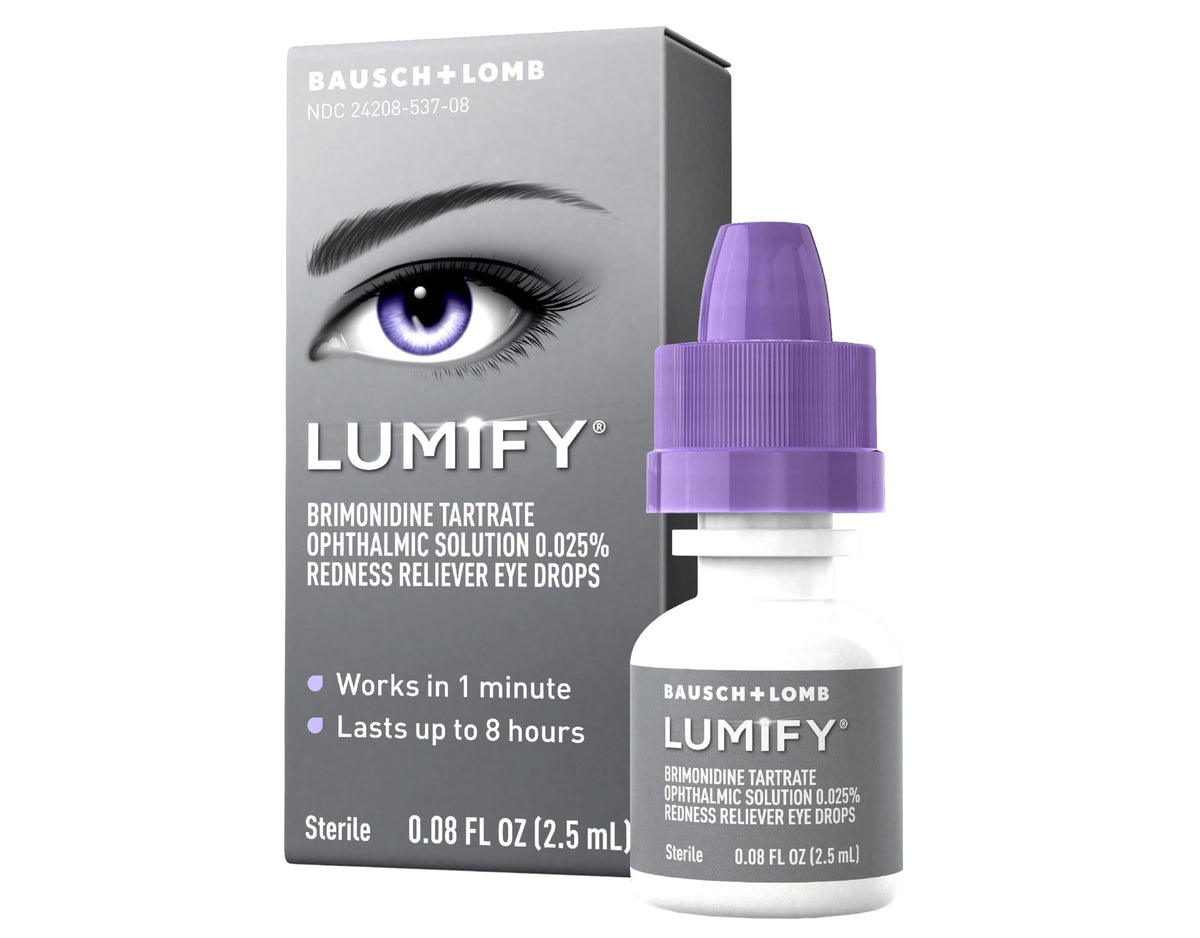 Lumify Redness Relief Eye Drops, Whiter & Brighter Looking Eyes, 0.08 oz