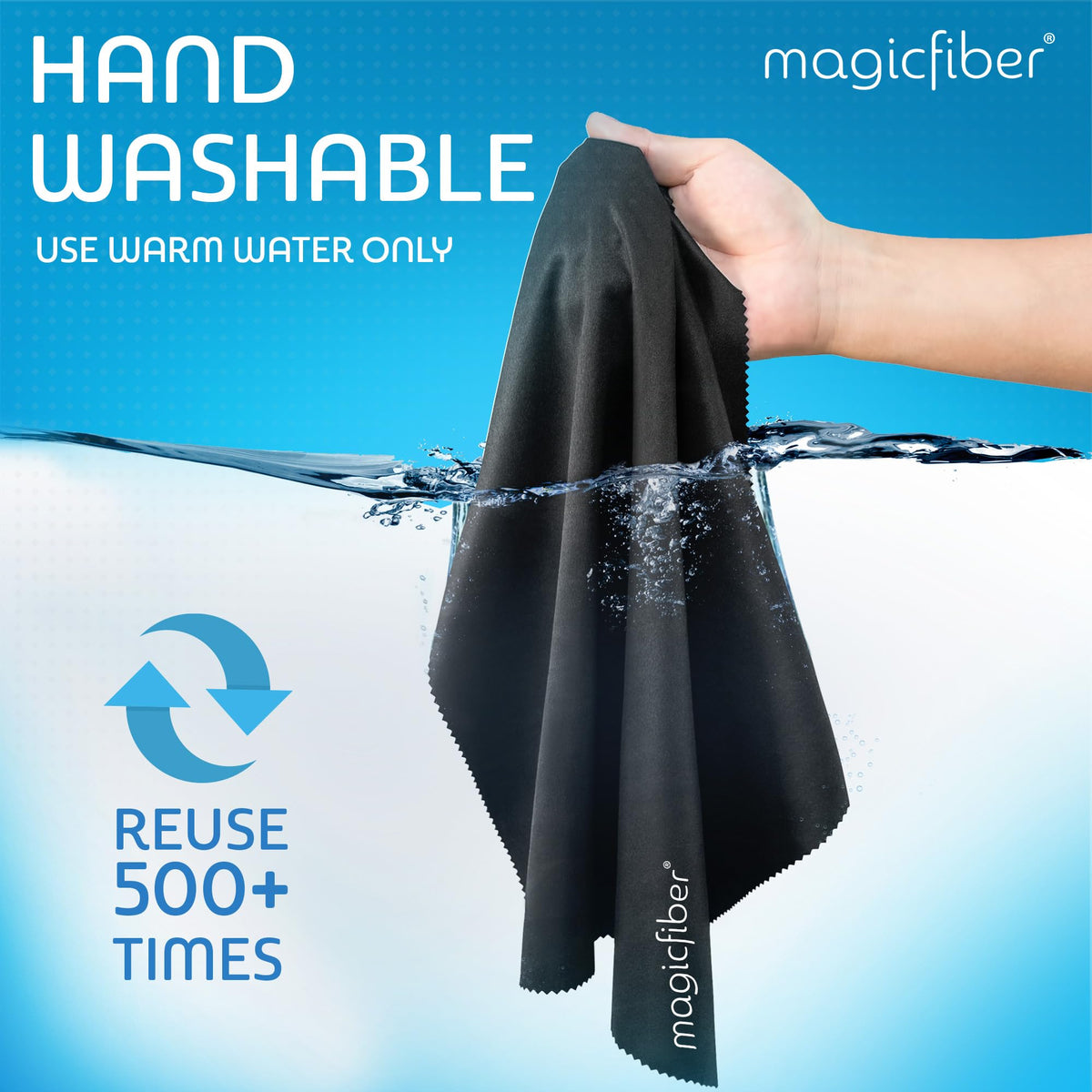 MagicFiber Extra Large Microfiber Cleaning Cloth for TV Screens & Monitors