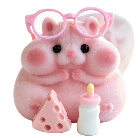 Handmade Taba Squishy Hamster Toy, Cute Squishy Stress Relief Fidget Toy