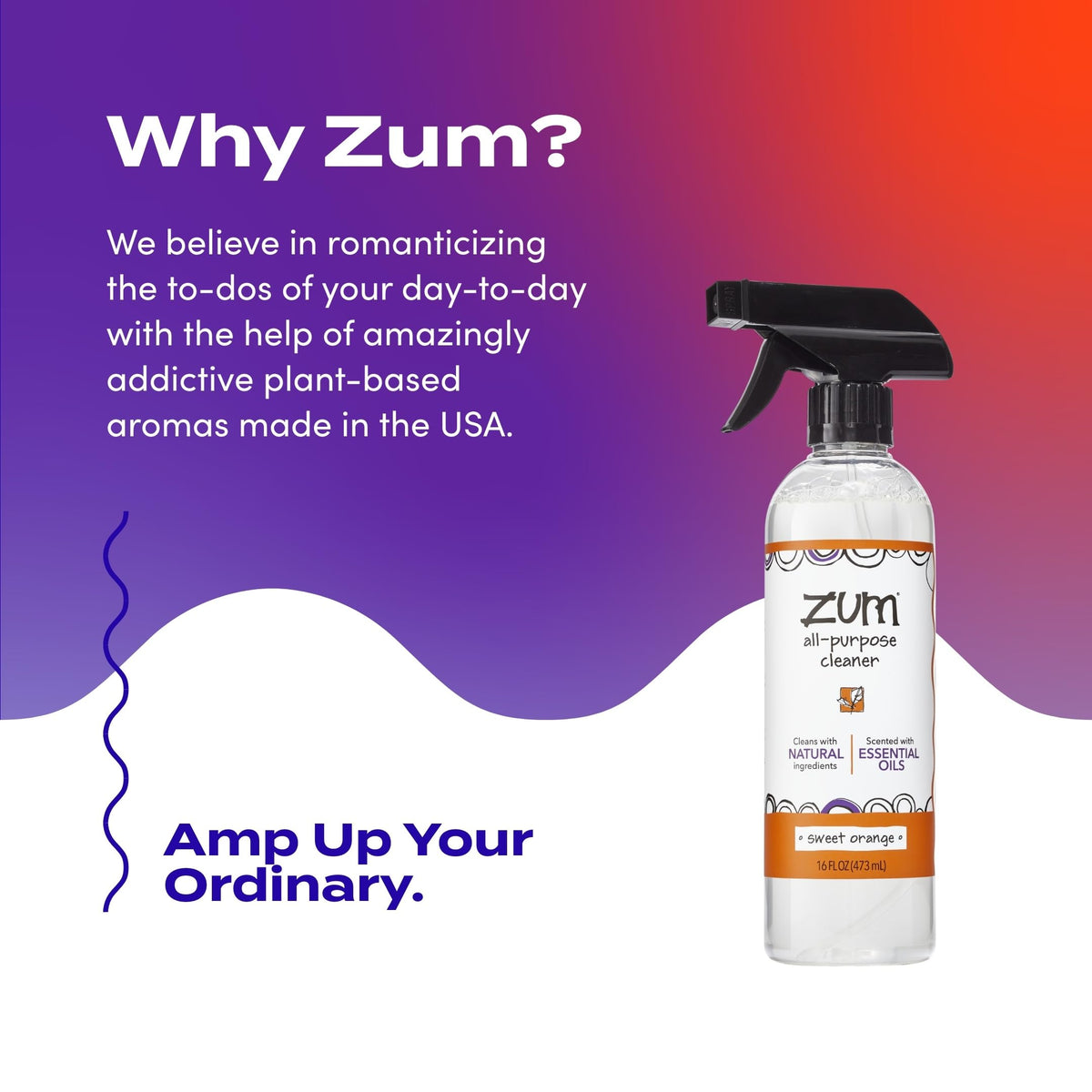 Zum All-Purpose Cleaner - Sweet Orange, 16 fl oz