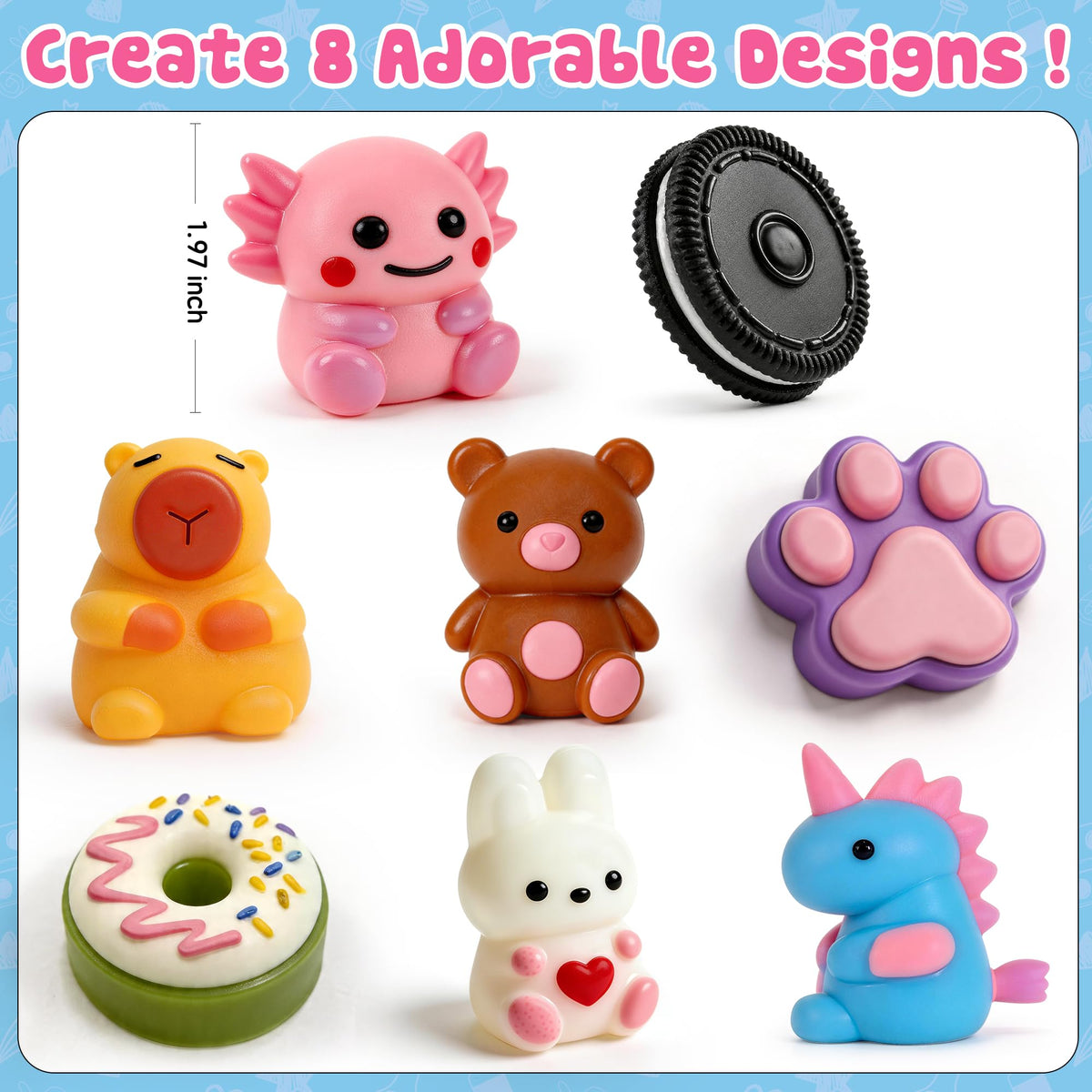 Make Your Own Taba Squishy Kit - DIY Squishy Making Kit with 8 Molds