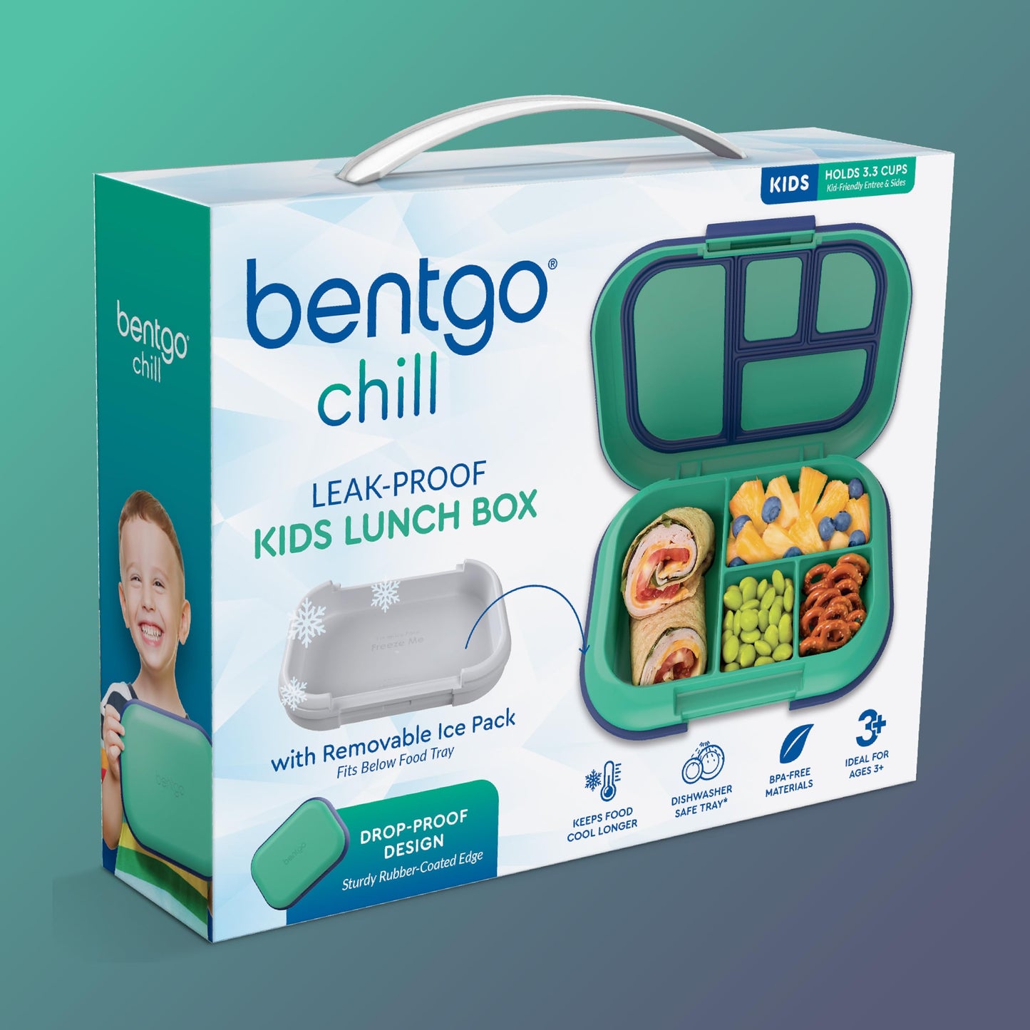 Bentgo Chill Kids 4-Compartment Bento Box Leakproof Lunch Box